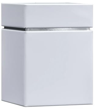 Bremer Gewürzhandel Stülpdeckeldose quadratisch, weiß, 78 x 78 x 110 mm