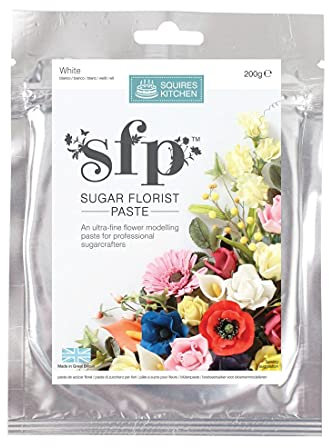 Squires Kitchen Sugar Florist Paste (SFP) White 200 Gram