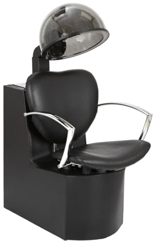 Buy-Rite Chea Hair Dryer Chair with 980W Salon Dryer - Extra-Wide Seat, 4 Heat Settings, Timer, Metal Arms, Modern Design, No Assembly Required, Pro Salon Combo, OD-6918DCHL-1500