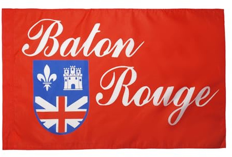 AZ FLAG - Flagge Baton Rouge - 150x90 cm - Bâton-Rouge Fahne 90 x 150 Cm Scheide Für Mast - Flaggen
