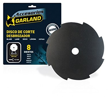 Garland 7100230148 - Disco 8 Dientes 230 mm. Ø para Desbrozadora
