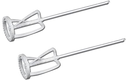 2er Set DEWEPRO® Universal Rührquirl - Allround Rührstab mit gezacktem Polyamid-Kopf ø125x600mm Universalrüher M14-Gewinde, Rührquirl zum Verrühren von Farben und feinkörnigen Klebstoffen