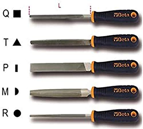 Beta 1719BMA6/T - Lime triangolari a taglio mezzodolce, con impugnatura