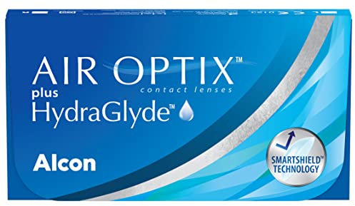 Air Optix plus HydraGlyde Monatslinsen weich | 6 Stück | BC 8.6 mm | DIA 14.2 mm | -00.75 Dioptrien