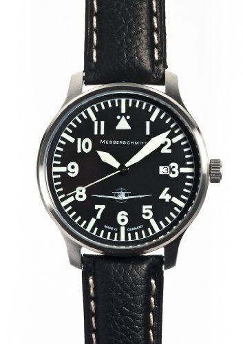 Aristo ME108-42S Armbanduhr, Unisex, Leder, Schwarz, Schwarz, Streifen