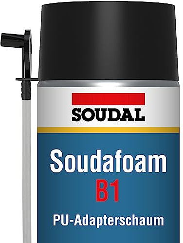 Soudal Soudafoam B1, Montageschaum, 750ml, mit Adapterröhrchen