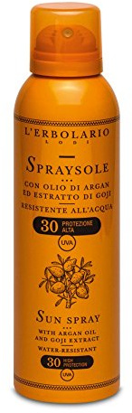 L'Erbolario Solspray arganolja och extrakt av Goji med SPF 30