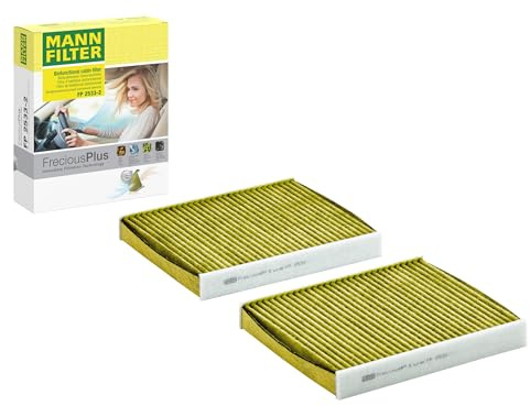 MANN-FILTER FP 2533-2 Filtro aria cabina - FreciousPlus Filtro Antipolline Biofunzionale - (set da 2) per Autovetture + veicoli commeriali