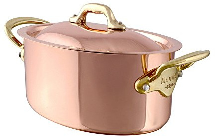 Mauviel M'Héritage 6521.30 Kochtopf oval mit Deckel, 30 cm