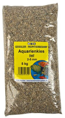 Geißler Aquarienkies 2-4mm mittel 25 kg, Bodengrund