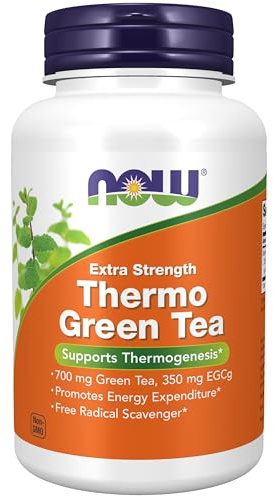 NOW Foods Supplements, Thermo Green Tea™, Extra Strength, with 700 mg Green Tea and 350 mg EGCg, 90 Veg Capsules