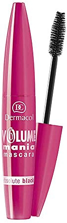 Dermacol - Máscara de Pestañas Volume Mania Black, Proporciona Volumen y Definición Intensa para un Look de Ojos Impactante y Duradero.