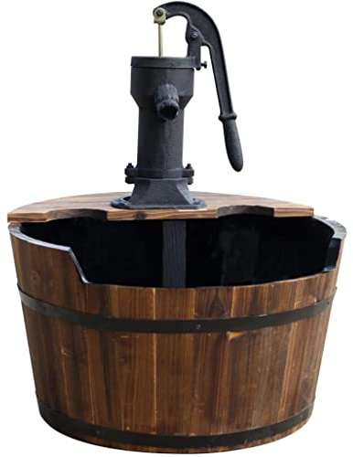 Ubbink Gartenbrunnen, Fassform, Holz
