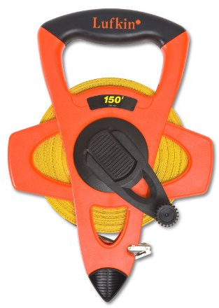 Crescent Lufkin 1/2 x 150' Hi-Viz® Orange Fiberglass Tape Measure - FE150