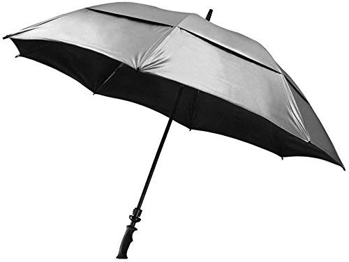 Bag Boy UV Wind Vent Golf Umbrella, Silver 62 inch