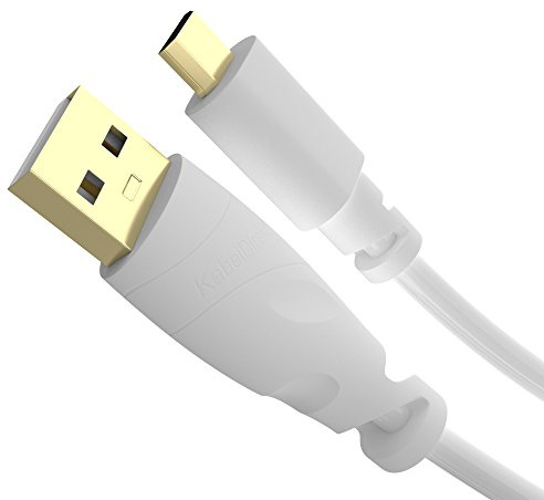 KabelDirekt – Micro-USB-Kabel – 1m – USB 2.0, Weiß – für Smartphone | Lade- & Datenkabel für Smartphones, Tablets & mehr – Micro-USB, bis 2A Ladestrom, USB 2.0
