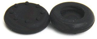 2 pcs Controller Thumb Joysti stick Grip Analogue silicone caps for Playstation 3(PS3)/PS4/ Xbox 360/Xbox one Controllers (Black)