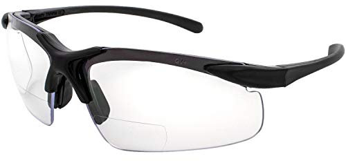 Global Vision Apex Bifocal Safety Glasses (Black Frame/Clear Lens) Eyewear