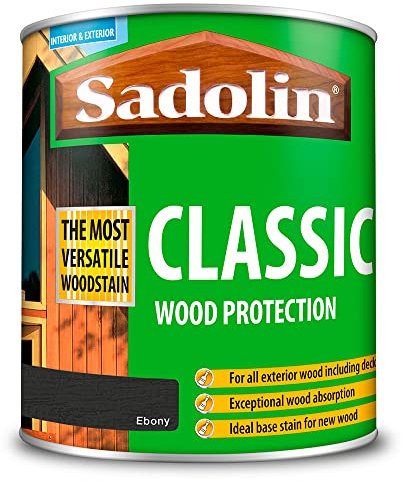 Sadolin Classic Wood Stain Base Coat 1L Ebony