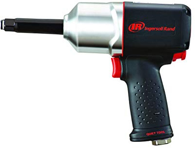 Ingersoll Rand 2135QXPA-2 1/2 Quiet Air Impact Wrench, Pistol Grip, 2 Extended Anvil, 780 Ft-Lbs Max Reverse Torque