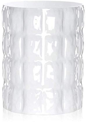 Kartell Matelassé, Jarrón, Blanco brillante, 23 x 30 cm
