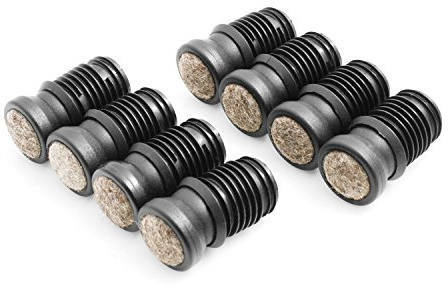 Design61 Stuhlgleiter 8er Set für Rohrinnen-Ø 24-25 mm Filz Möbelgleiter Gelenkgleiter Filzgleiter Bodenschutz Bodenschongleiter zum Einstecken