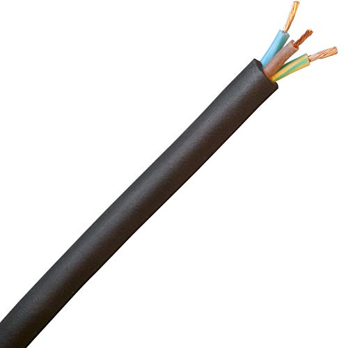 Kopp 152725000 Gummileitung H 07 RN-F 3G, 1.5 mm², 25 m, schwarz