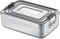 Küchenprofi Lunchbox aus Aluminium | für Erwachsene und Kinder | Brotdose mit Fächern, verstellbar | mit Silikondichtung | 23 x 15 x 7 cm | silber