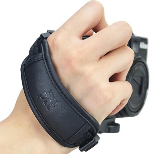 JJC Camera Hand Grip Strap for Canon EOS R8 R10 R7 R5 C R6 Mark III II R RP 90D 5DM4 Rebel T7 T8i T7i T6i T6 SL3 4000D Sony A6700 ZR Z30 Coolpix P950 P900 for Panasonic Lumix GX85 G85 GH4 G100 FZ80