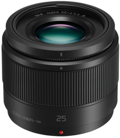 Panasonic Micro Four Thirds 25mm for System F1.7 Single-focus standard lens LUMIX G ASPH. Black H-H025-K - International Version (No Warranty)