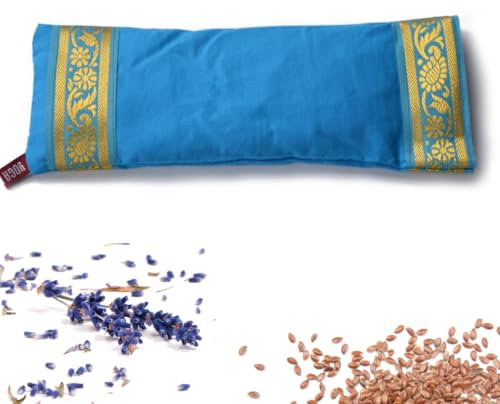 Yoga United Eye Pillow | Lavender and Linseed Filled Eye Pillow |100% Cotton | Eye Bag for Yoga, Relaxation, Meditation, Travel and Gift or Tired Eyes, and Headaches - Sky Blue