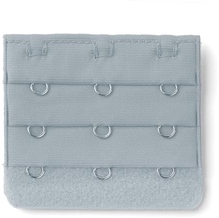 sourcing map Lady Spandex Stretch 3 Row 3 Hooks Bra Strap Extension Extender Gray