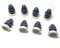 10single Porte de douche coureurs/roues/poulies/guides 23 mm Diamètre