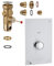GROHE Druckspüler für WC (Wandeinbau, 6-9l einstellbar, ohne Spülrohr), chrom, 42902000