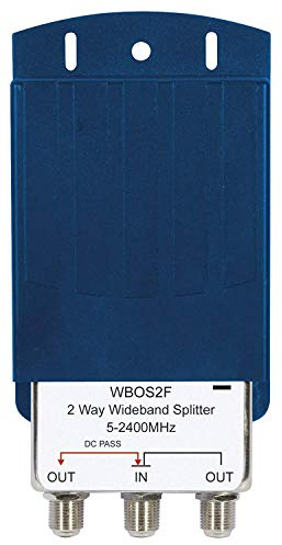 Labgear WBOS2F 2 Way Outdoor TV Aerial Splitter and F plugs