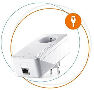 Devolo Magic 2 LAN - prise réseau CPL (1 adaptateur, 1 port Ethernet, Prise intégrée), Blanc, Magic 2, 2400 mbps