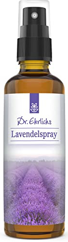 Dr. Ehrlichs Lavendelspray 75ml - Raumduft mit natürlichen ätherischen Ölen des echten Lavendels - Raumspray & Kissenspray zur Entspannung und Aromatherapie zum Einschlafen mit Lavendelöl | Raumduft mit natürlichen ätherischen Ölen des echten Lavendels - zur Entspannung und Aromatherapie, zum Einschlafen