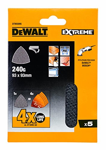 Dewalt DTM3095-QZ Sanding Mesh, Multicolored, 93 x 93 mm, Set of 5 Pieces