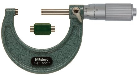 Mitutoyo 103-136 Werkstatt-Bügelmessschraube mit Friktionstrommel