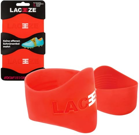 LACEEZE, lace Band, Football Boot Lace Cover, red
