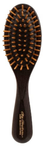 Chris Christensen Dog Brush, 20 mm Oval, Wood Pin Series, Groom Like a Professional, Real Wood Pins, 100% Static-Free, Redistribute Natural Oils into Coat, Reduces Painful Pulling, Small