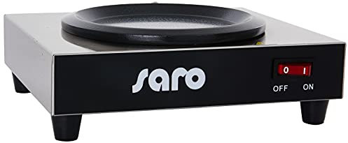 SARO Warmhalteplatte – Für Kaffeekannen bis Ø 110 mm – Edelstahl – 80 °C – Kompakt – 230 V – 80 W – Modell HP1
