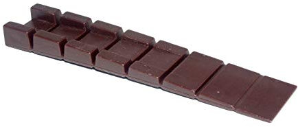 10 pezzi di mobili Cunei/cunei, in plastica con 7 punti di rottura, Marrone,