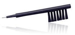 Hearing Aid Brush with Magnet for Battery Insertion and Wax Cleaning Loop