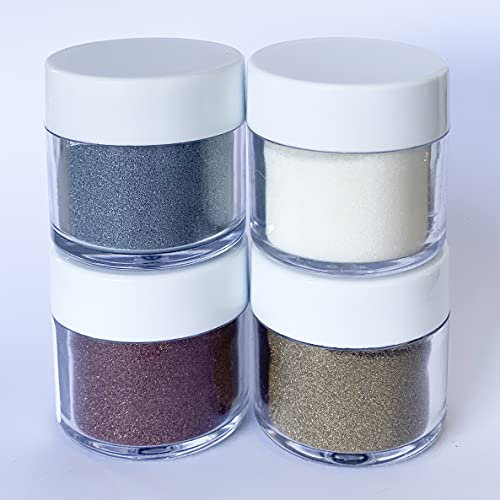 Embossing-Puder - Set aus 4 Farben (gold, silber, kupfer, transparent)