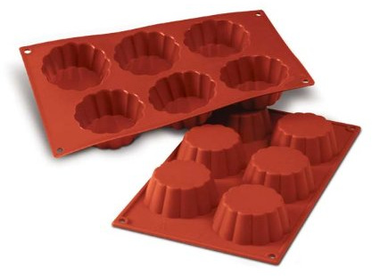 Silicone Brioche 3.7 Oz, 6 Cavities