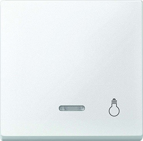 Merten Wippe mit Kontrollfenster und Aufdruck Licht, System M, polarweiß, 430919