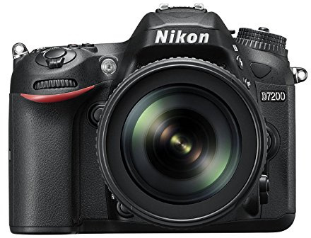 Nikon D7200 Digital SLR Camera (24.2 MP, 18-105 mm VR Lens, Wi-Fi, NFC) 3.2-Inch LCD Screen (Renewed)