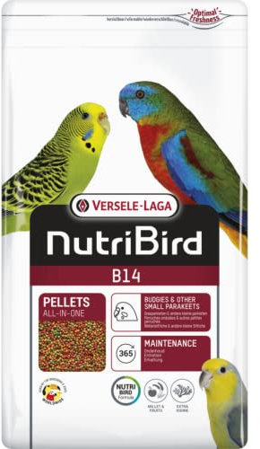 Versele-Laga B14 | 800 g | Alimento de Mantenimiento para periquitos y Otros periquitos pequeños | Apoyo a la Flora intestinal y la digestión | con minerales de Arcilla Naturales y prebióticos
