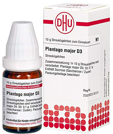 DHU Plantago major D 3 Streukügelchen, 10 g Globuli